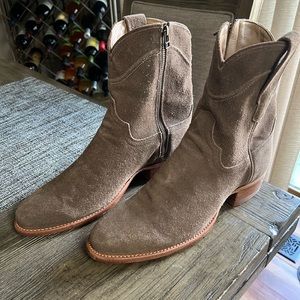 Tecovas Suede Side Zip Boots